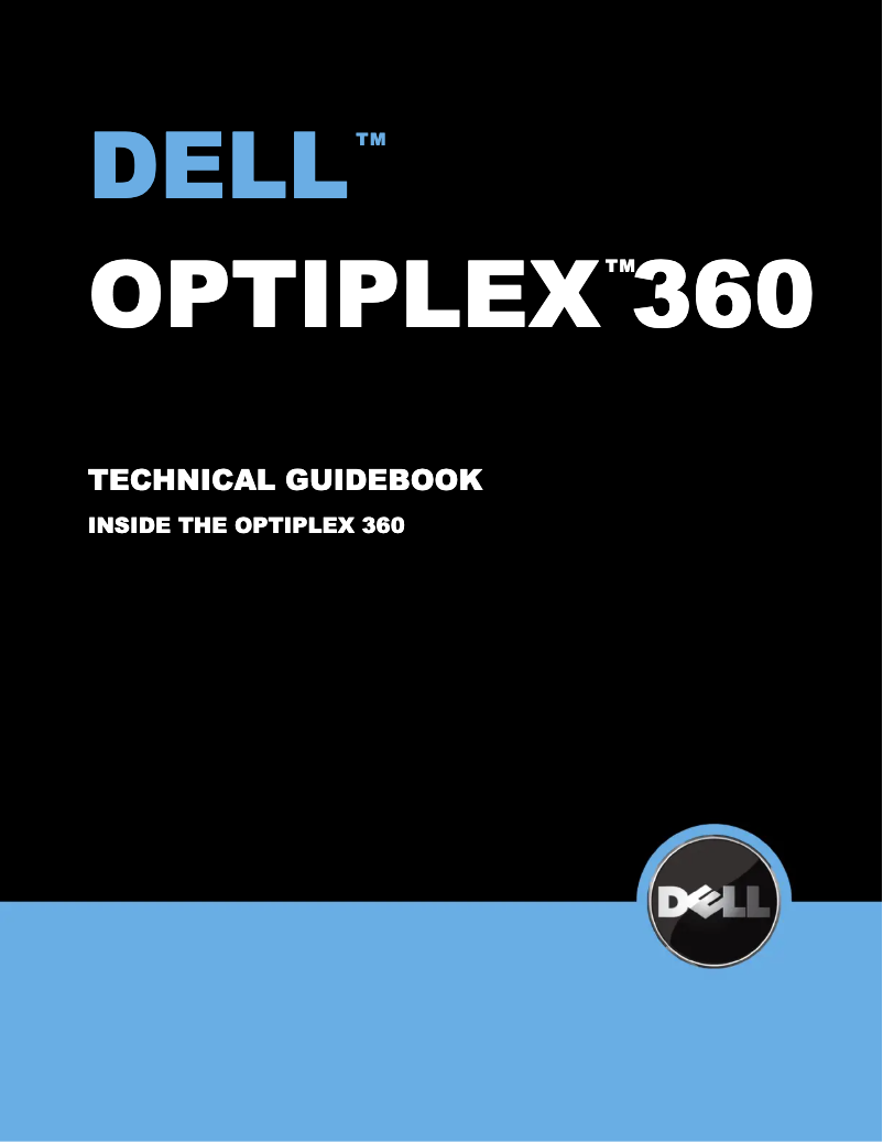 Image de la première page du manuel de l'appareil Optiplex 360