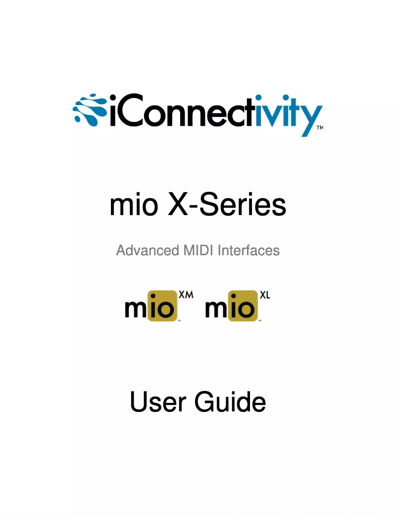 Image de la première page du manuel de l'appareil Mio XL