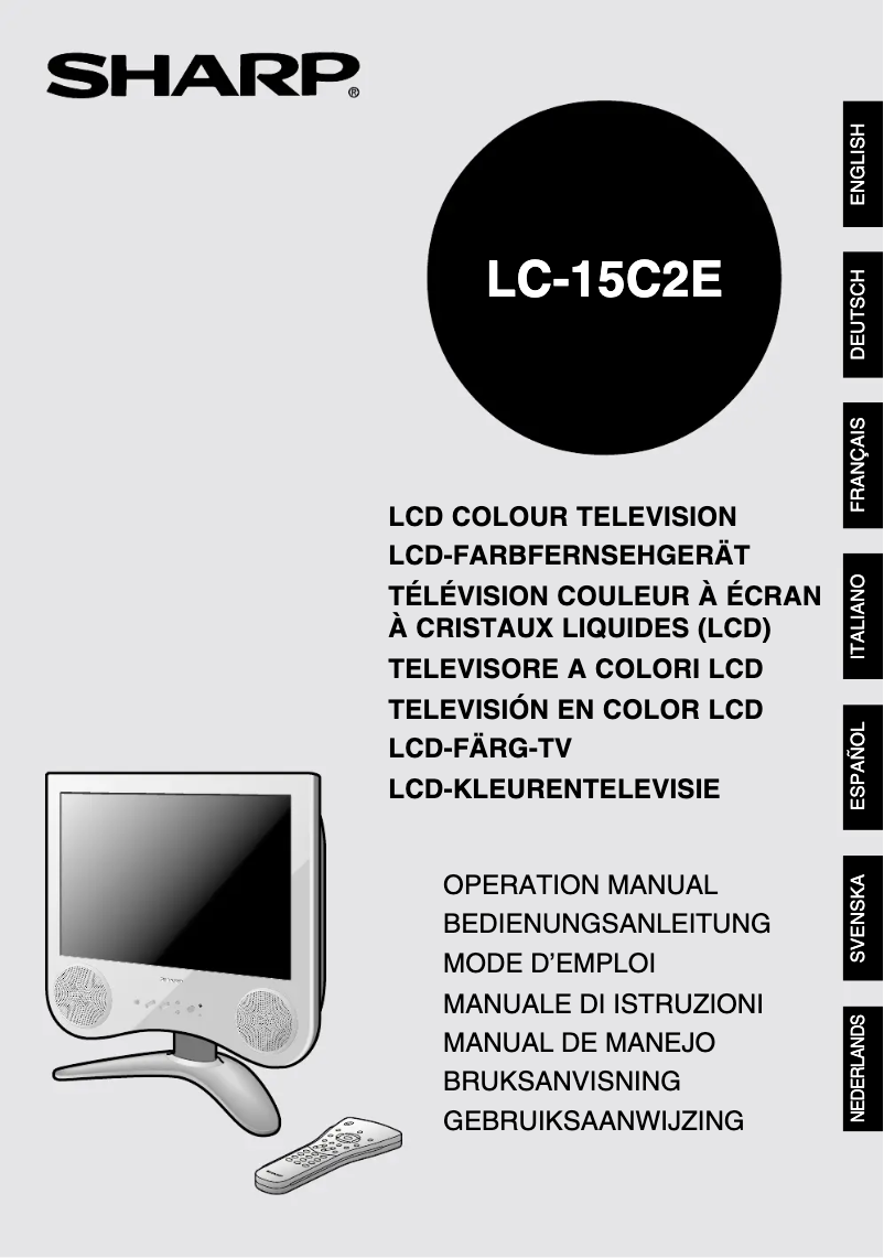 Page 1 de la notice Manuel utilisateur Sharp LC-15C2