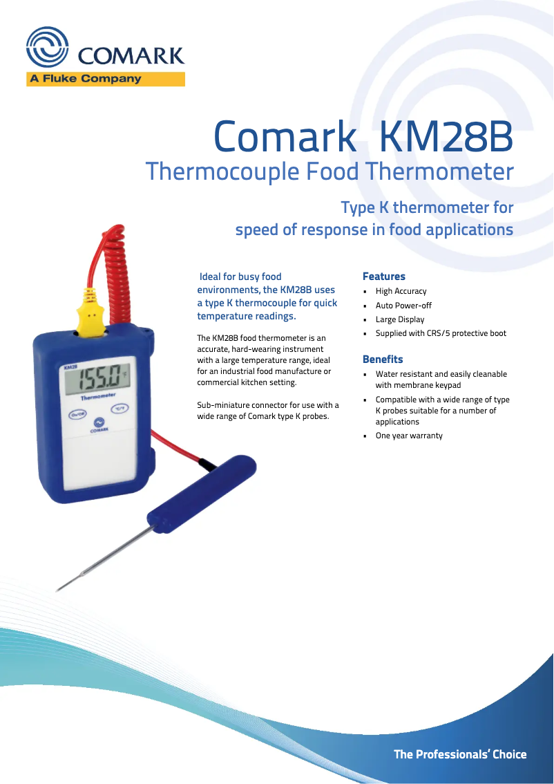 Page n°1 - Fiche technique Comark KM28