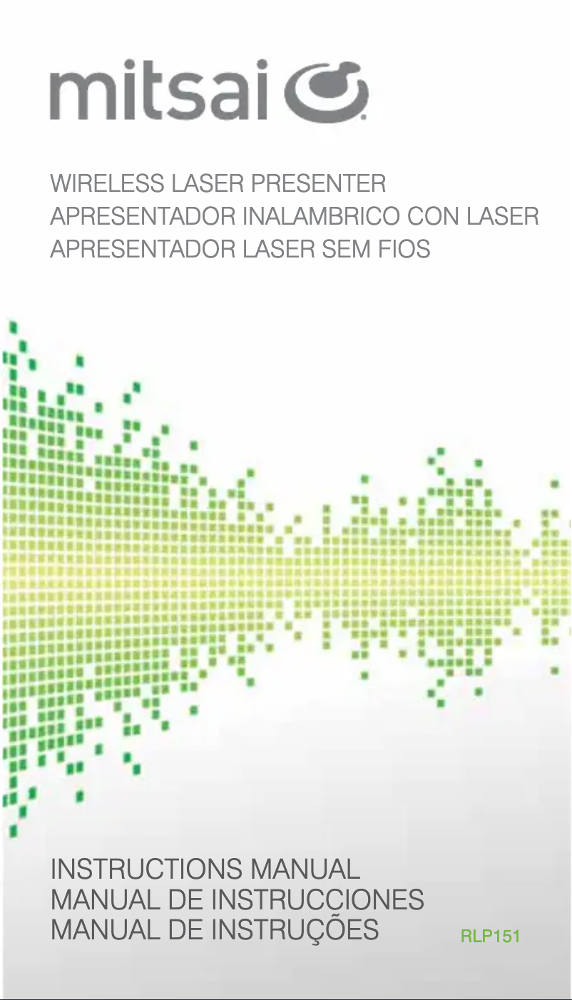 First page image of the manual for RLP151