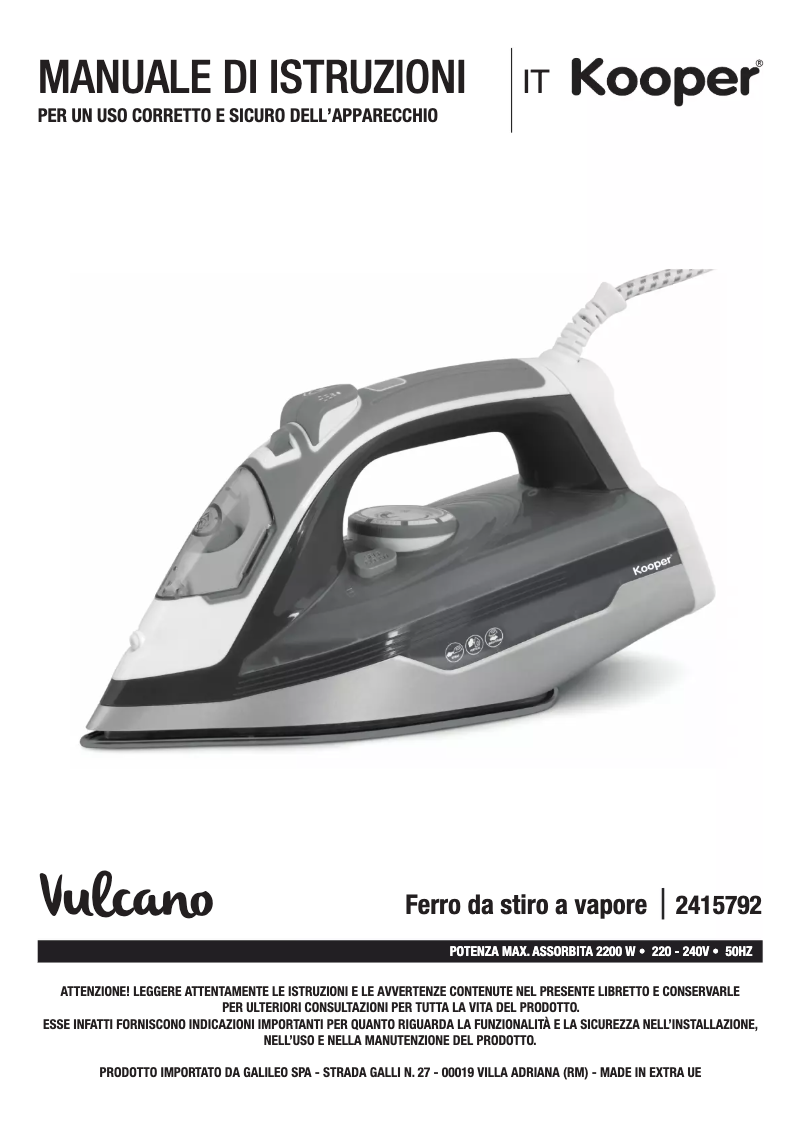 Image de la première page du manuel de l'appareil 2415792