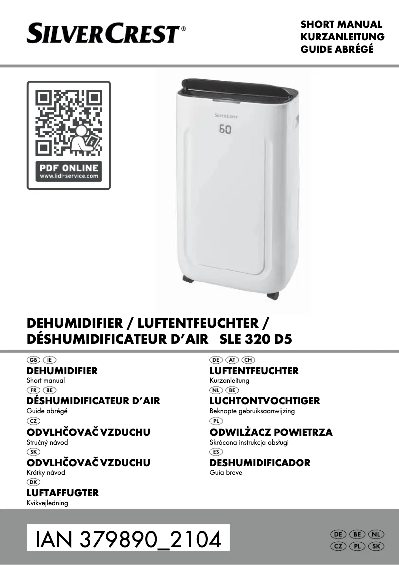 Page n°1 - Manuel utilisateur SilverCrest SLE 320 D5