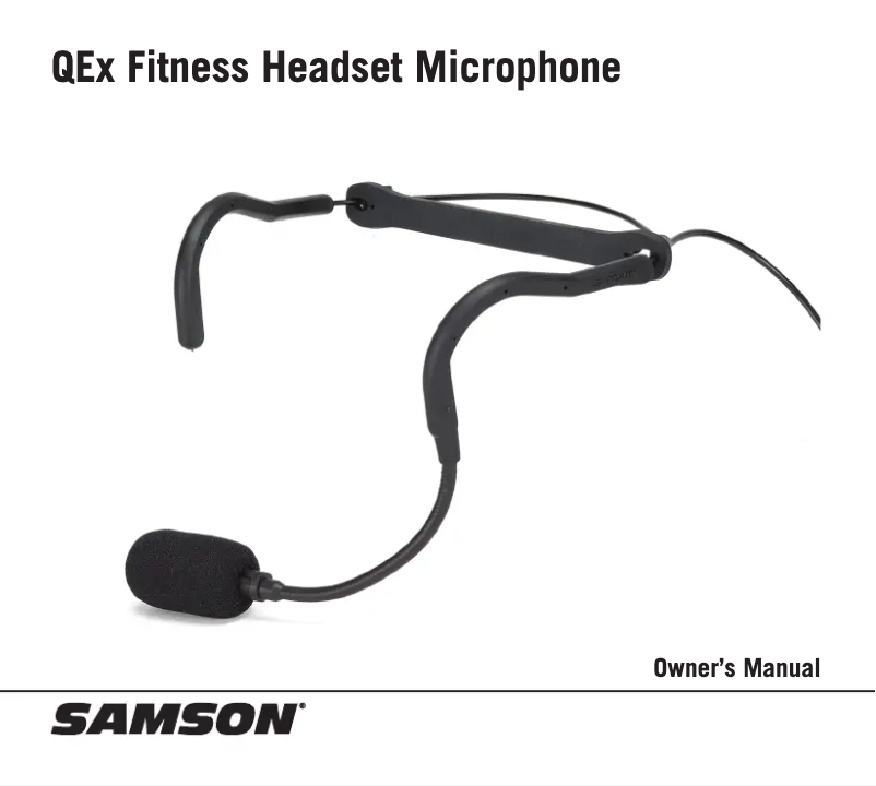 Page 1 de la notice Manuel utilisateur Samson QEx