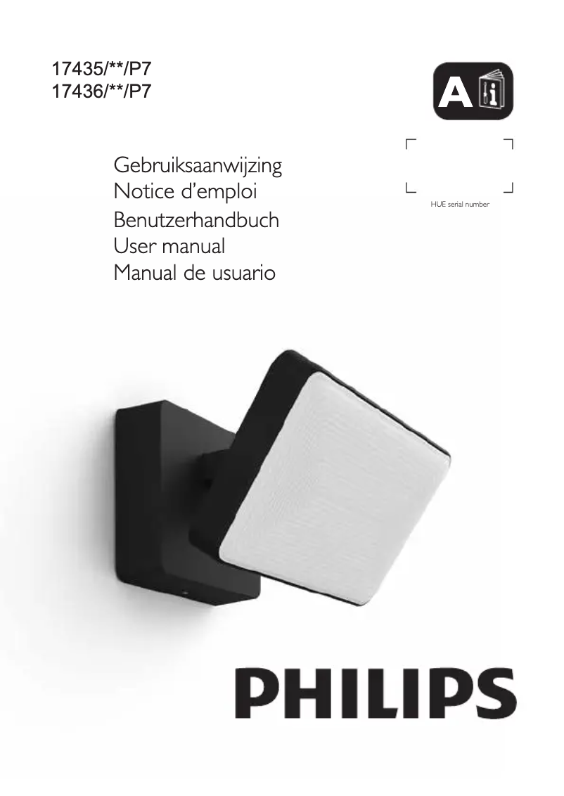 Page 1 of the manual User Manual Philips Hue Welcome