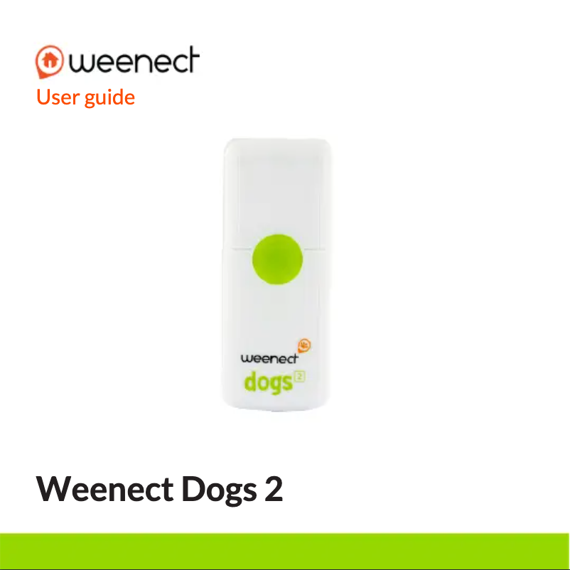Page n°1 - Manuel utilisateur Weenect Dogs 2