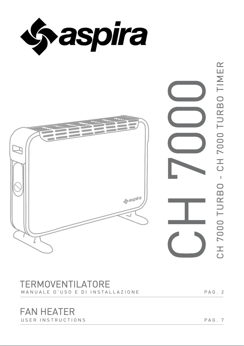 Image de la première page du manuel de l'appareil CH 7000