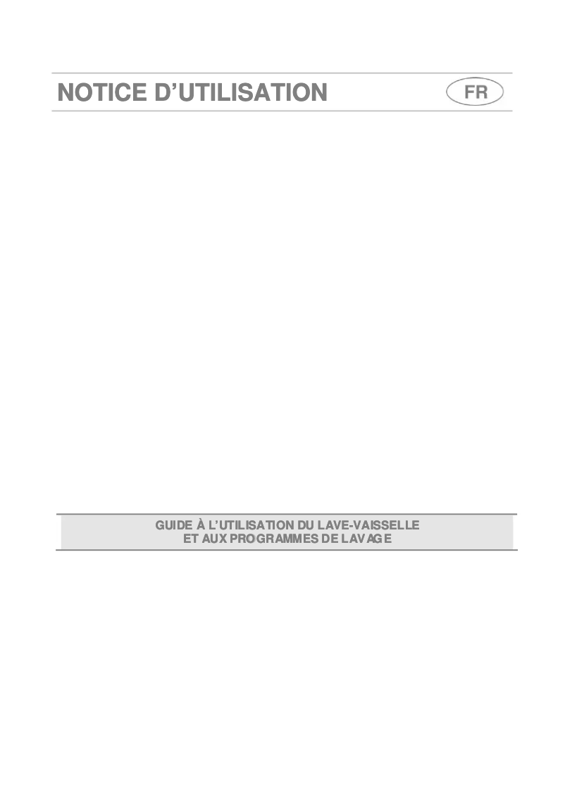 Page n°1 - Manuel utilisateur Smeg LVS1251X1