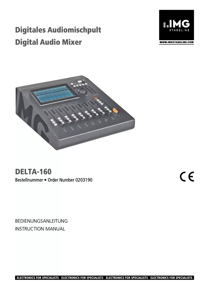 Page 1 de la notice Manuel utilisateur IMG Stageline Delta-160