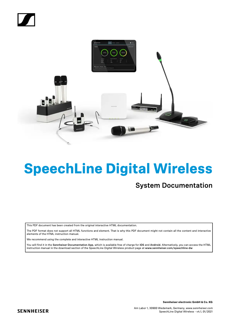 Page n°1 - Manuel utilisateur Sennheiser SL Headmic Set DW-3-EU