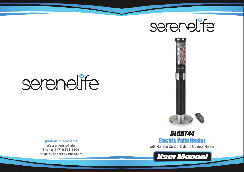 Page 1 de la notice Manuel utilisateur SereneLife SLOHT44