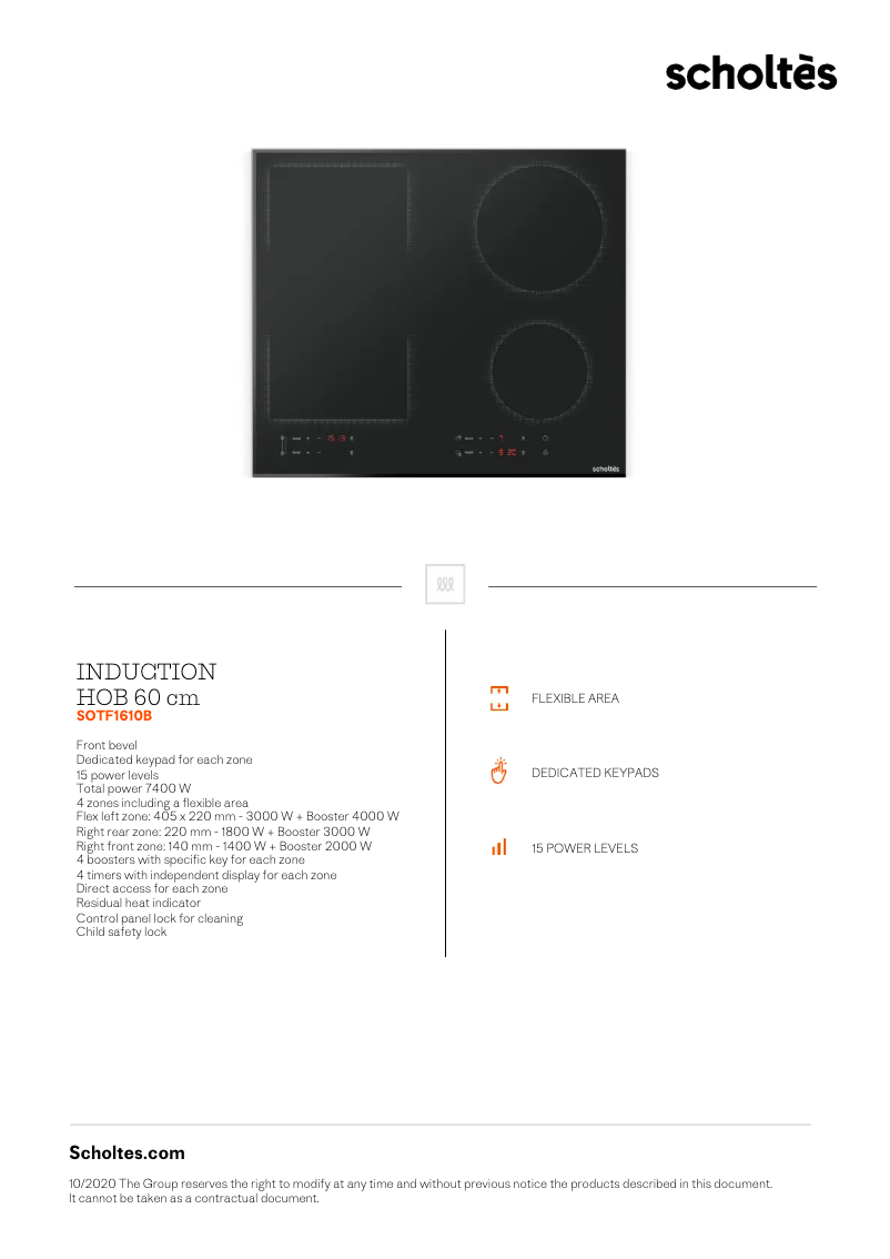 Image de la première page du manuel de l'appareil SOTF1610B