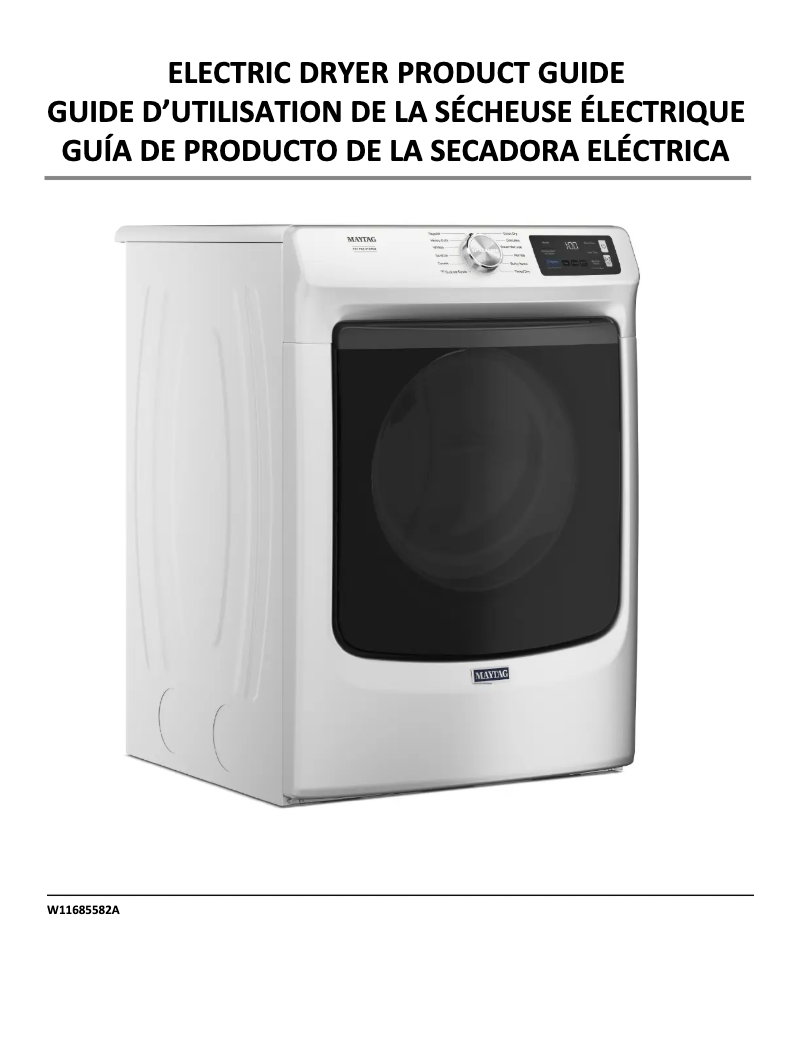 Page 1 de la notice Brochure Maytag MED7020RW