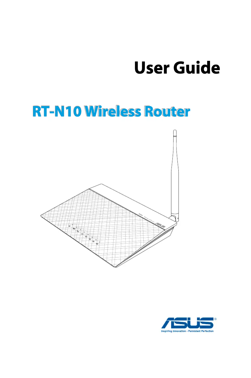 Image de la première page du manuel de l'appareil RT-N10 D1