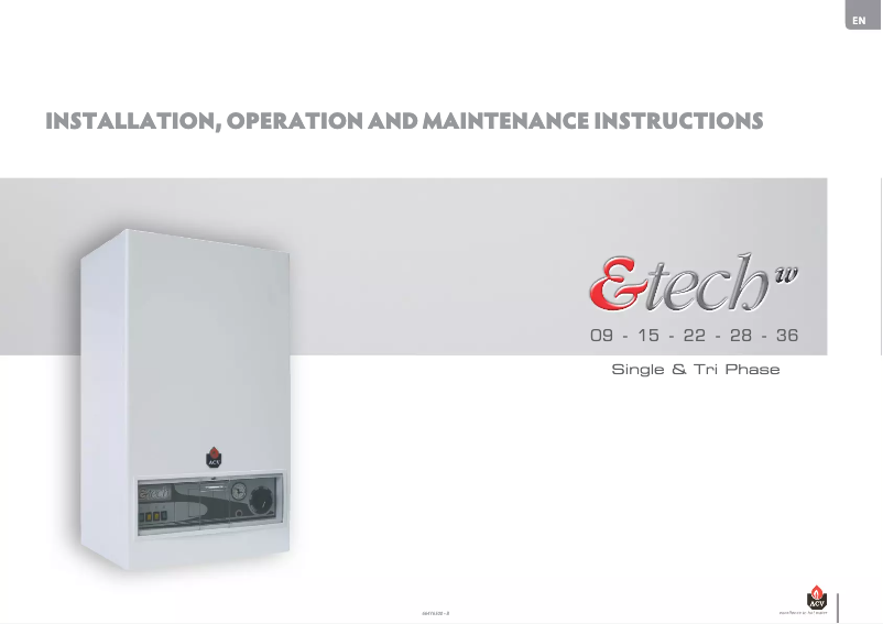 Imagen de la primera página del manual del dispositivo ETech W 36