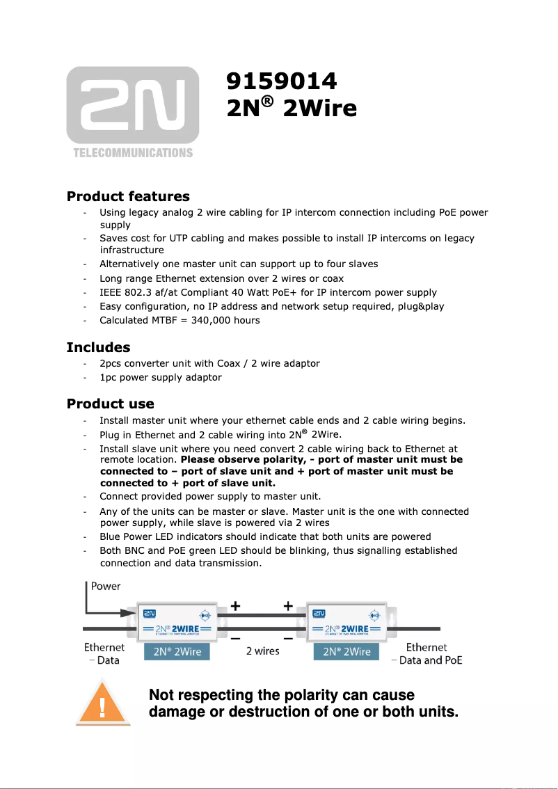 Image de la première page du manuel de l'appareil 9159014