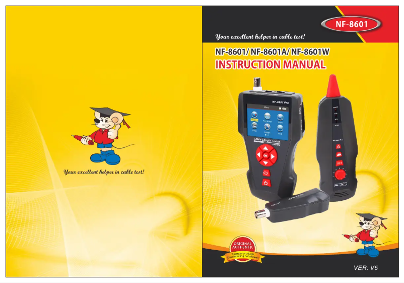 Page 1 de la notice Manuel utilisateur Noyafa NF-8601a