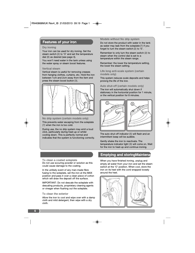 Image de la première page du manuel de l'appareil ComfiGrip 301016