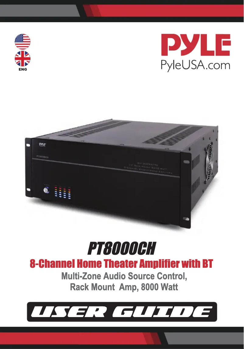 Page n°1 - Manuel utilisateur Pyle PT8000CH