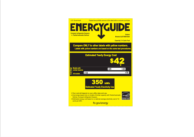 Page 1 de la notice Manuel utilisateur Galanz GLR74BS1E04