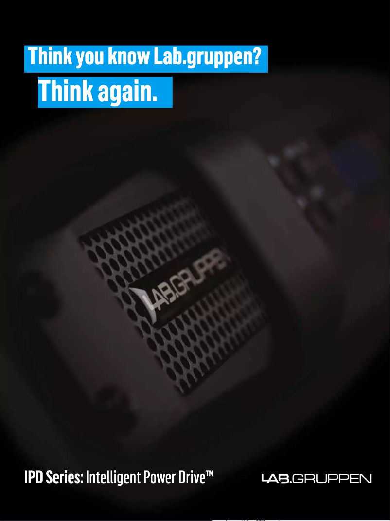 Página 1 del manual Folleto Lab Gruppen IPD 1200