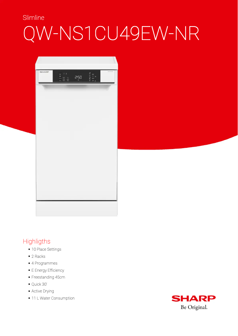 Image de la première page du manuel de l'appareil QW-NS1CU49EW-NR