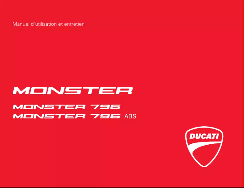 Image de la première page du manuel de l'appareil Monster 796 ABS (2011)