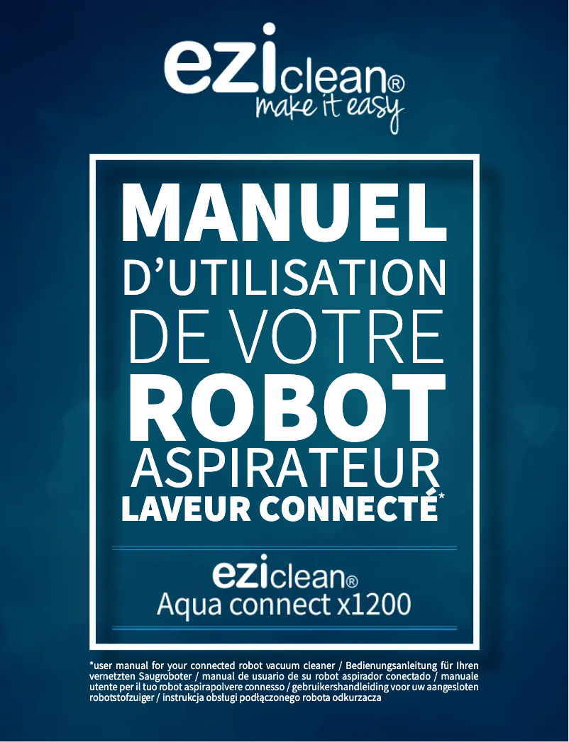 Page n°1 - Manuel utilisateur EZIclean Aqua connect x1200