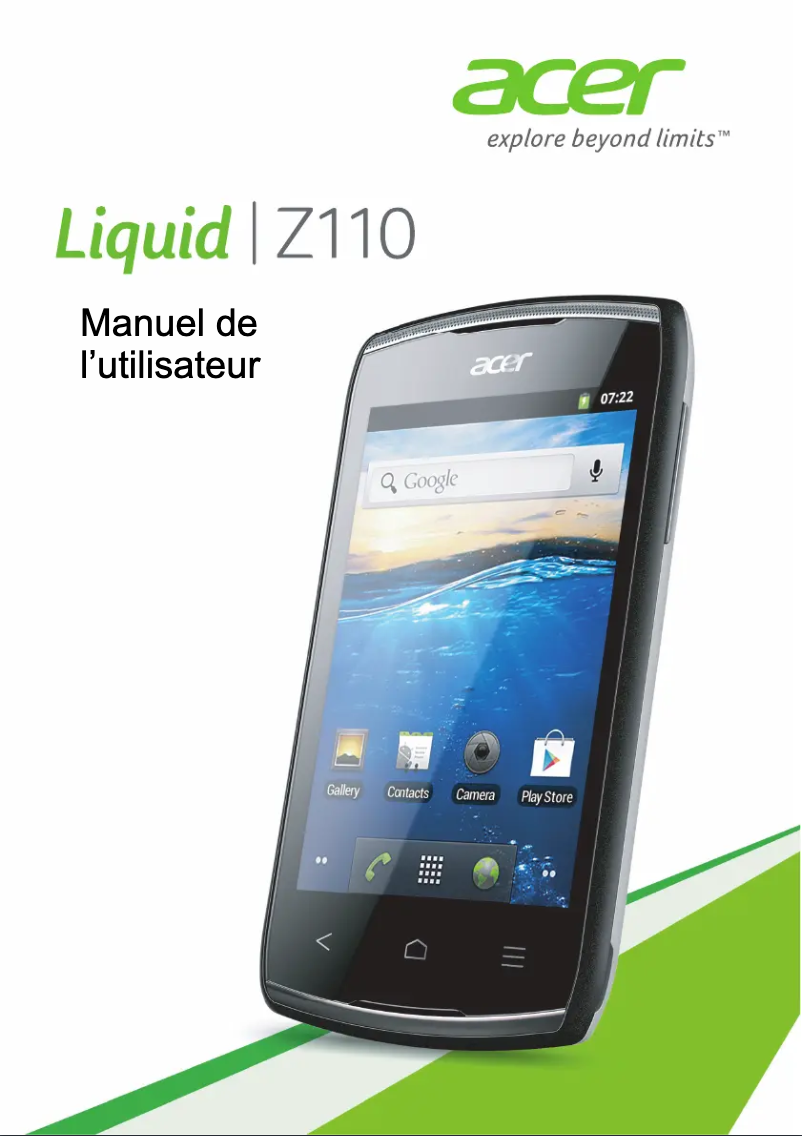 Página 1 del manual Manual de usuario Acer Liquid Z110