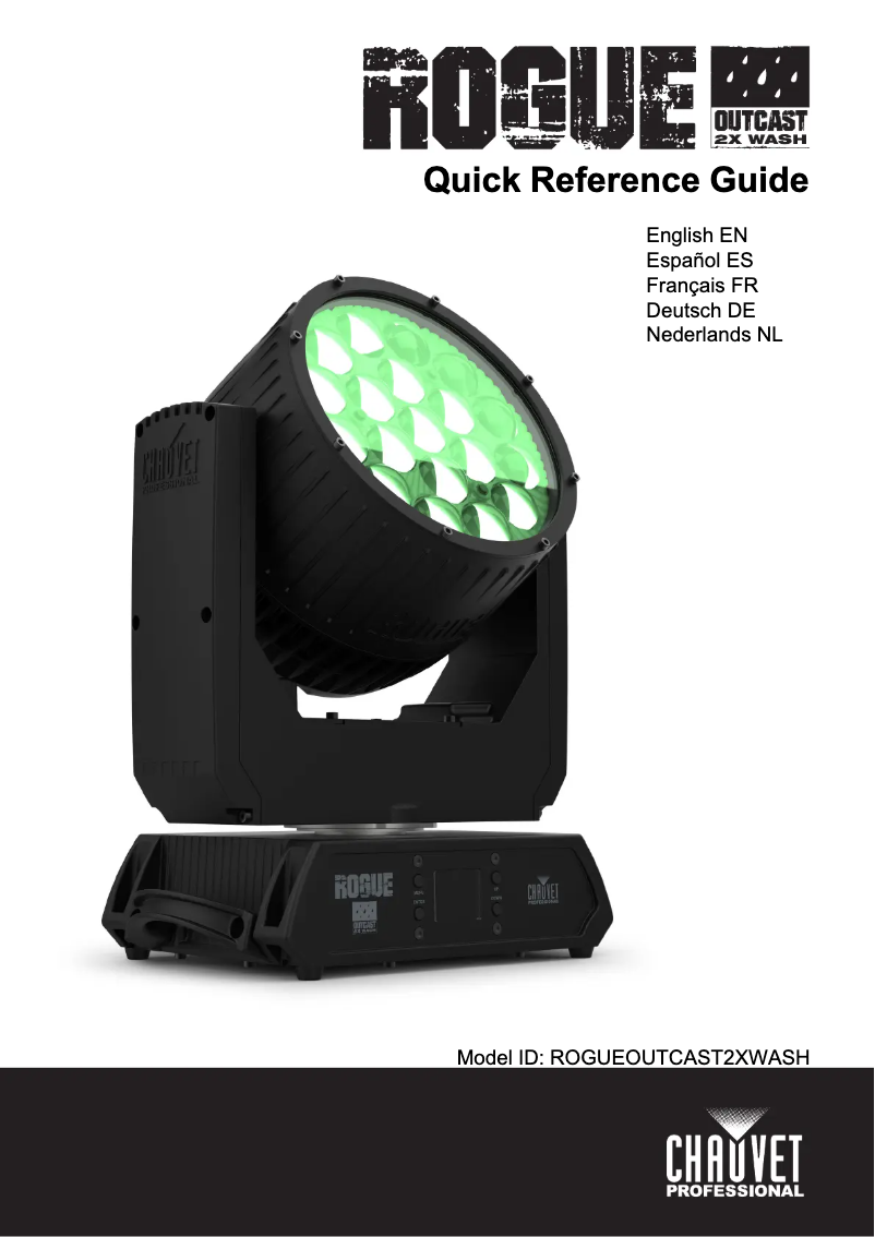 Page 1 de la notice Manuel utilisateur Chauvet Rogue Outcast 2X Wash