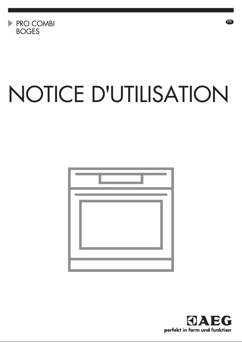 Page 1 de la notice Manuel utilisateur AEG BOGES