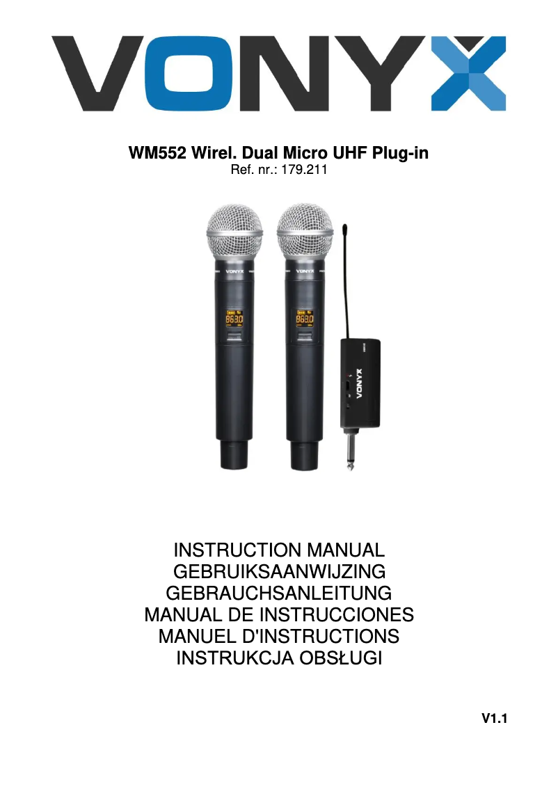 Imagen de la primera página del manual del dispositivo WM552