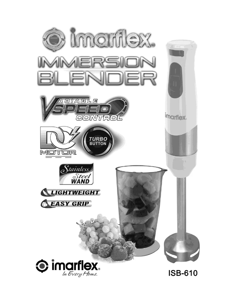 Page 1 de la notice Manuel utilisateur Imarflex ISB-610