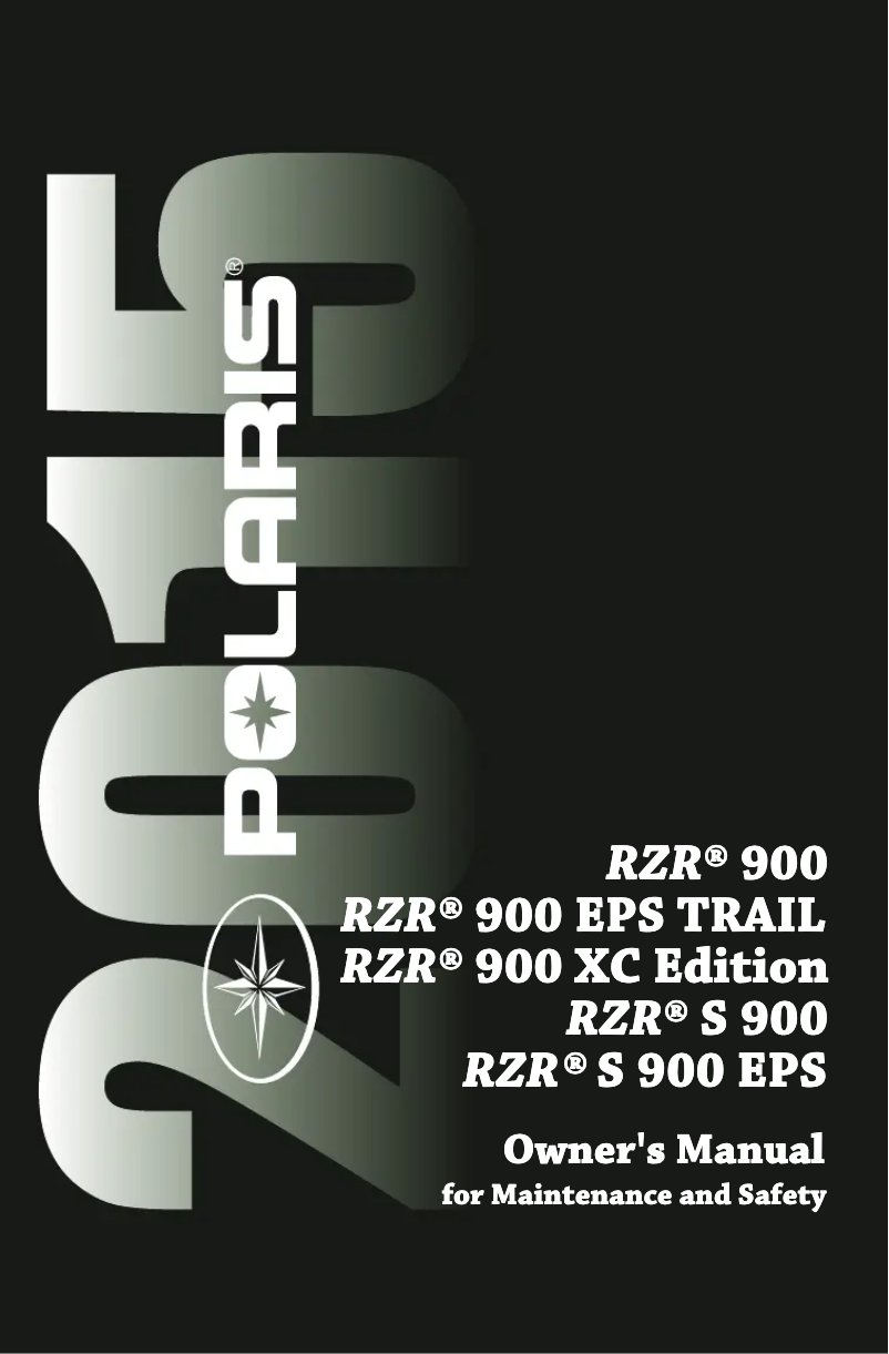 Imagen de la primera página del manual del dispositivo RZR S 900 (2015)