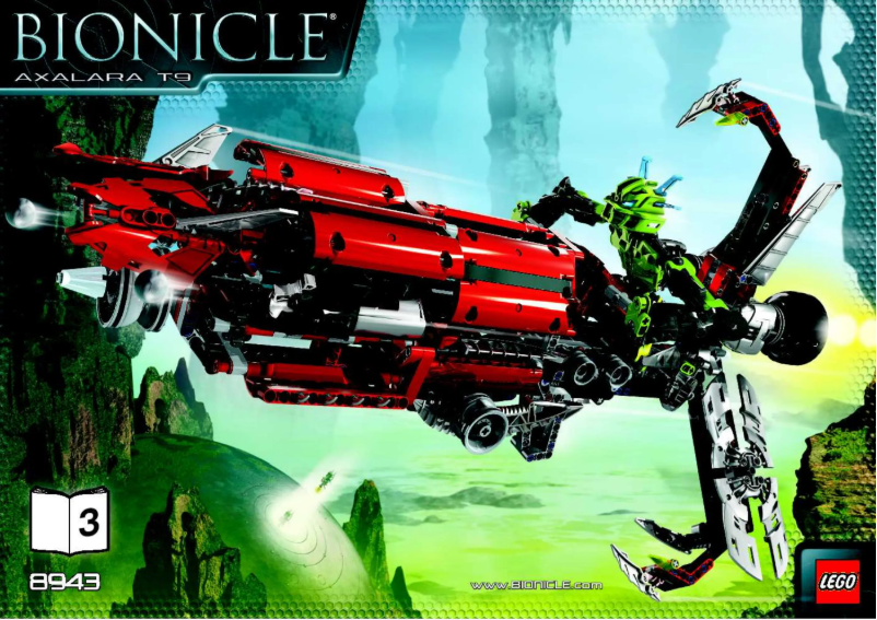 Page 1 de la notice Manuel utilisateur Lego Bionicle 8943
