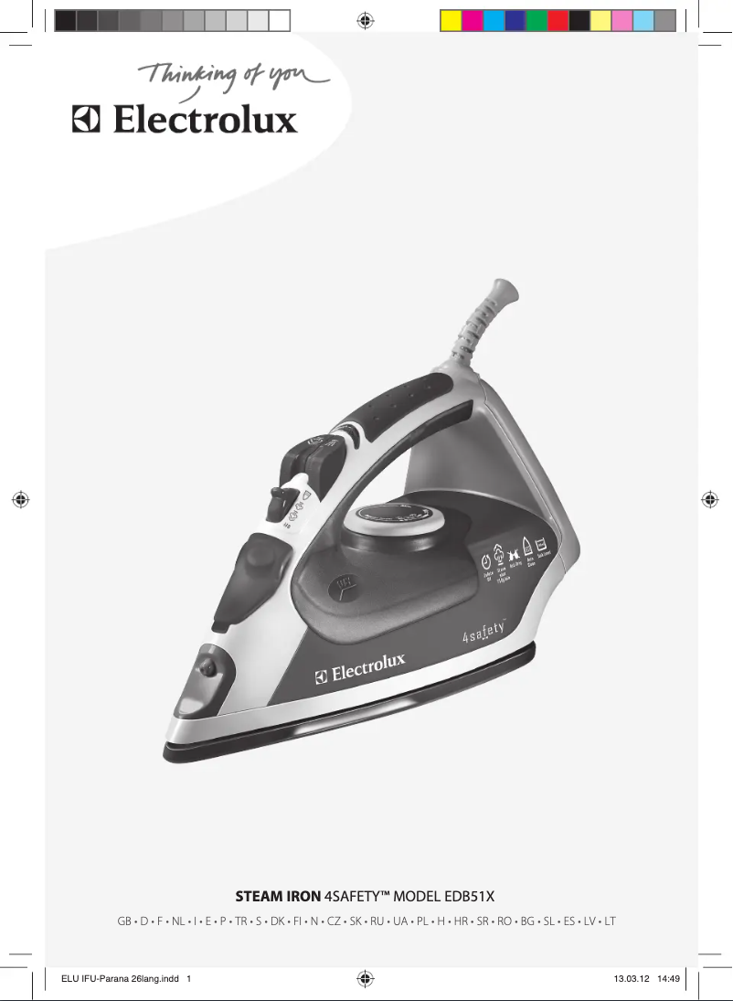 Page 1 de la notice Manuel utilisateur Electrolux 4Safety EDB5120AM