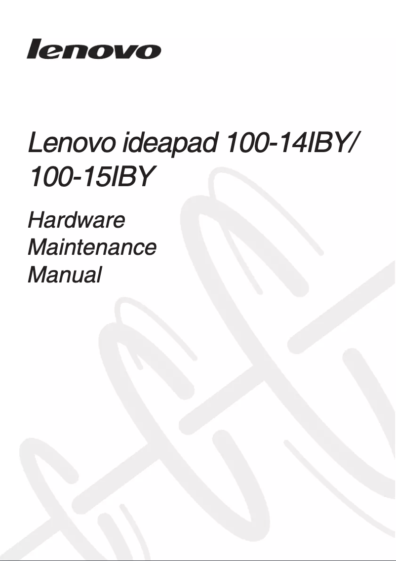 Página 1 del manual Manual de usuario Lenovo IdeaPad 100-15IBY