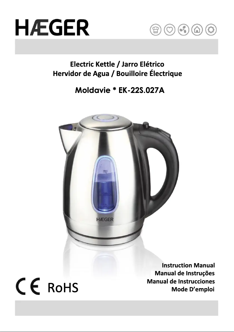 Page 1 de la notice Manuel utilisateur Haeger Moldavie EK-22S.027A