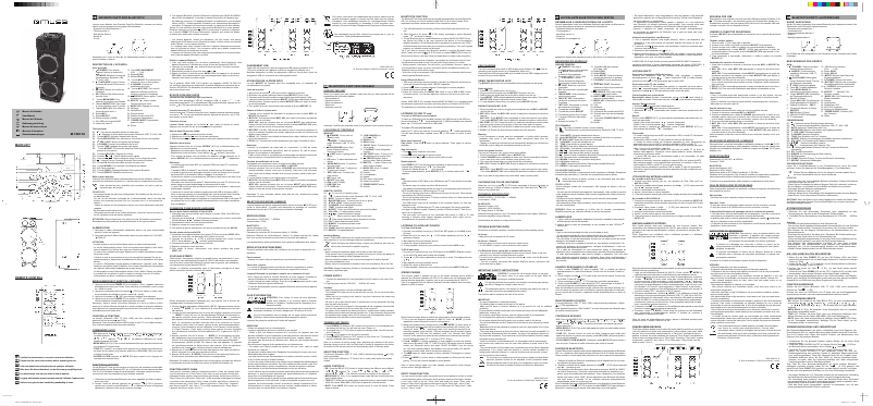 Page 1 de la notice Manuel utilisateur Muse M-1982 DJ
