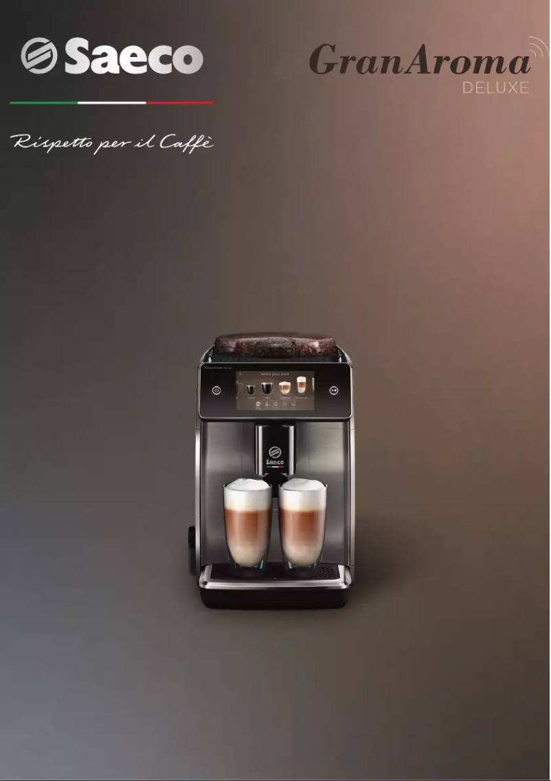 Page 1 of the manual User Manual Philips Saeco GranAroma Deluxe SM6685