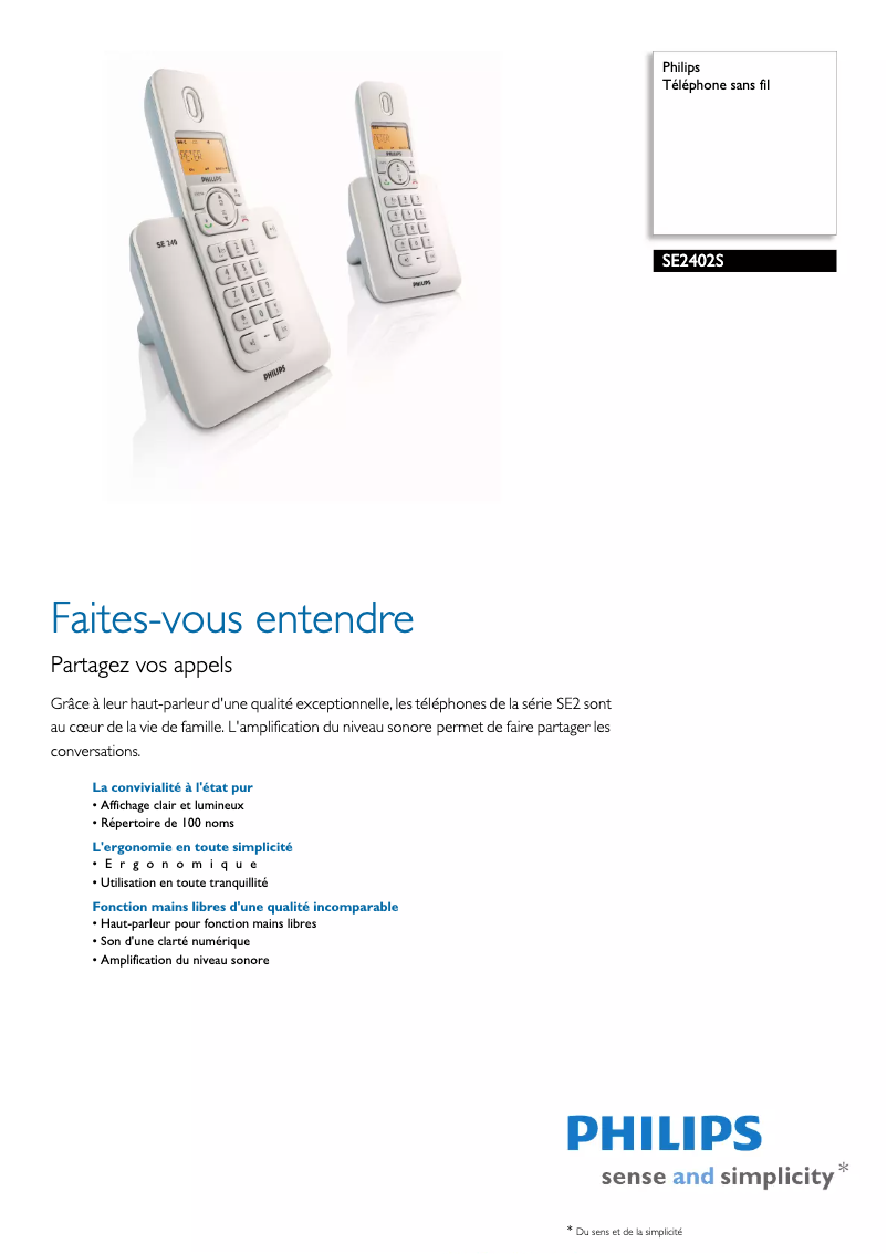 Imagen de la primera página del manual del dispositivo SE2402S