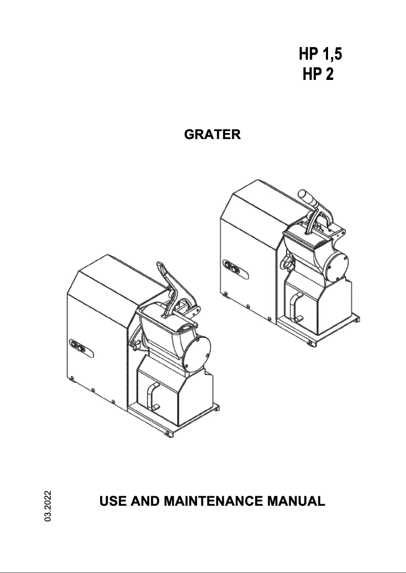 Page 1 de la notice Manuel utilisateur Sirman GFX HP 2