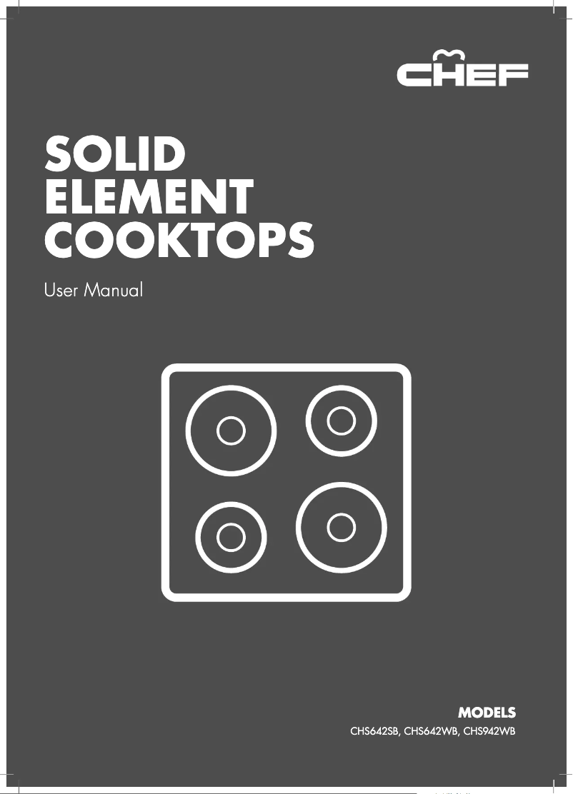 Imagen de la primera página del manual del dispositivo CHS942WB