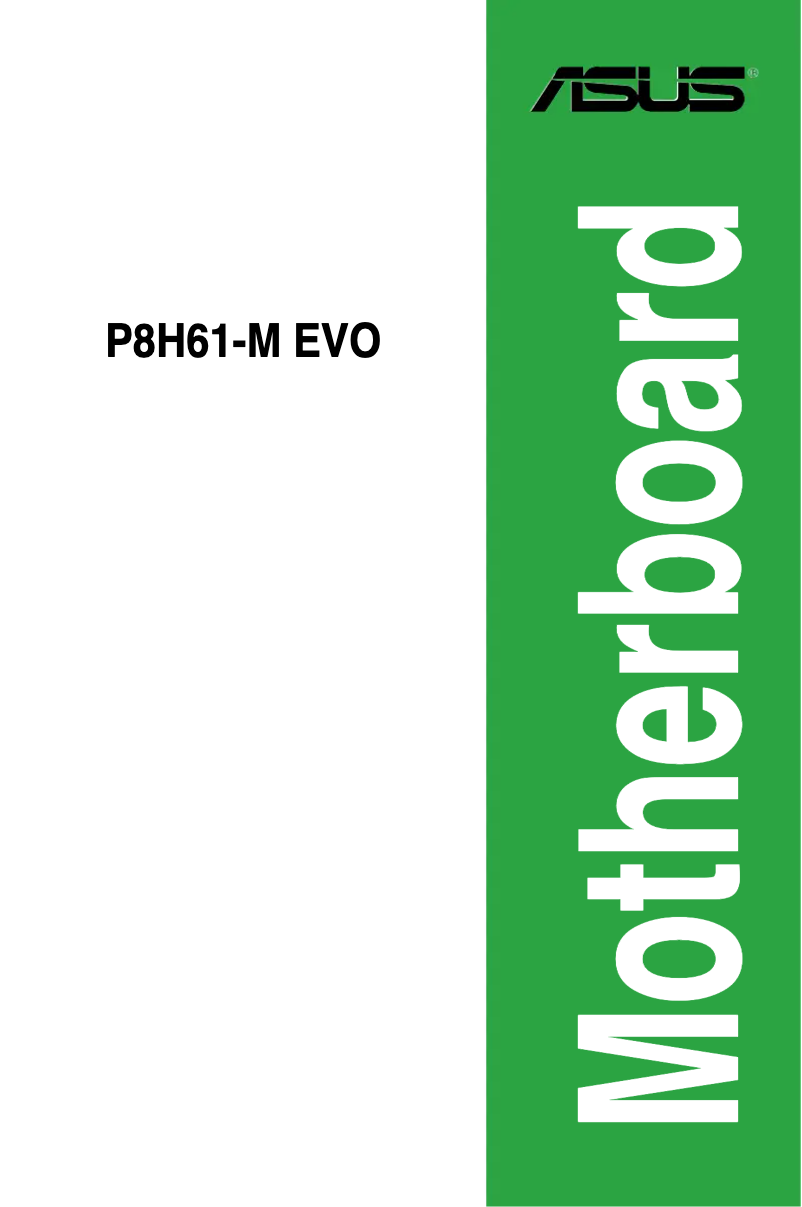 Page 1 de la notice Manuel utilisateur Asus P8H61-M EVO