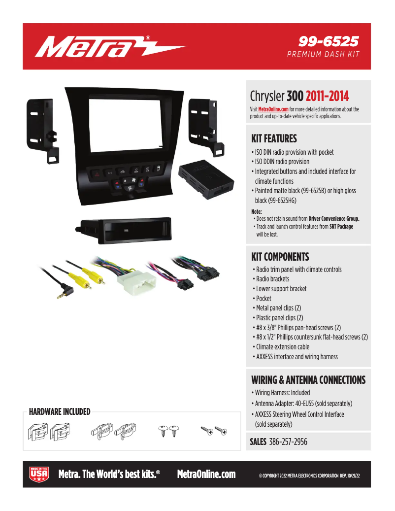 Page 1 de la notice Fiche technique AXESS 99-6525HG