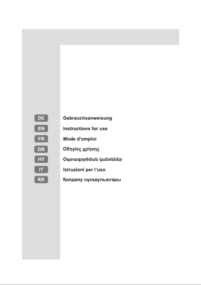 Page 1 of the manual User Manual Hotpoint HA84TE 72 XO3