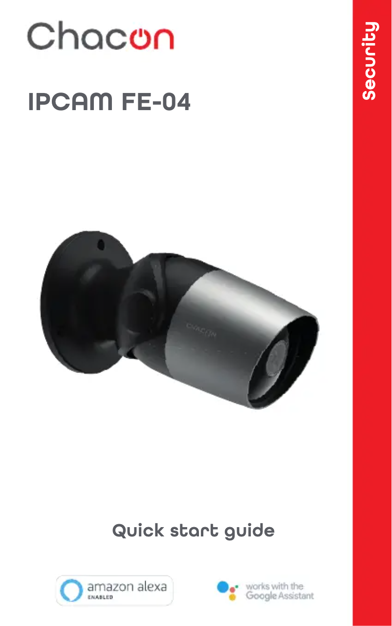 Page n°1 - Manuel utilisateur Chacon IPCAM-FE04