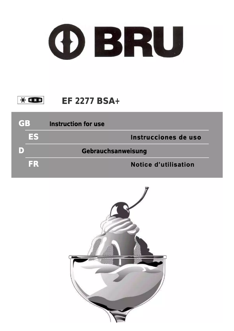 Imagen de la primera página del manual del dispositivo EF 2277 BSA+