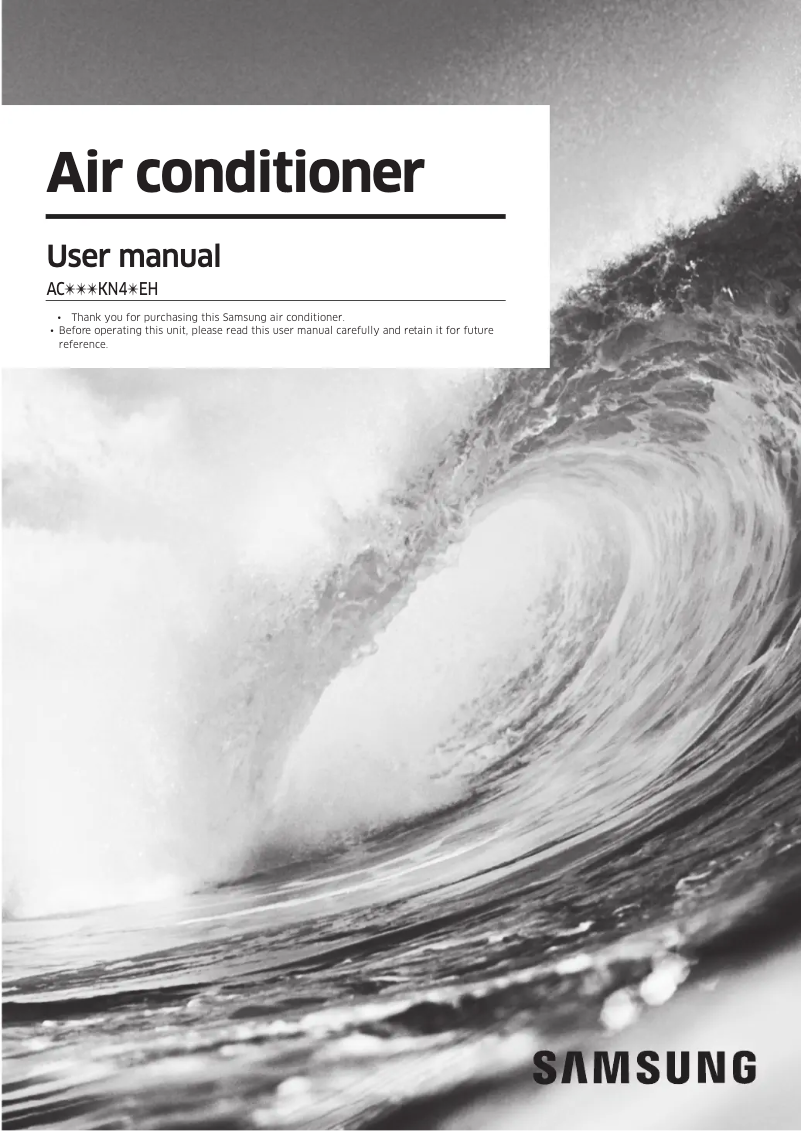 Página 1 del manual Manual de usuario Samsung AC125KN4PEH