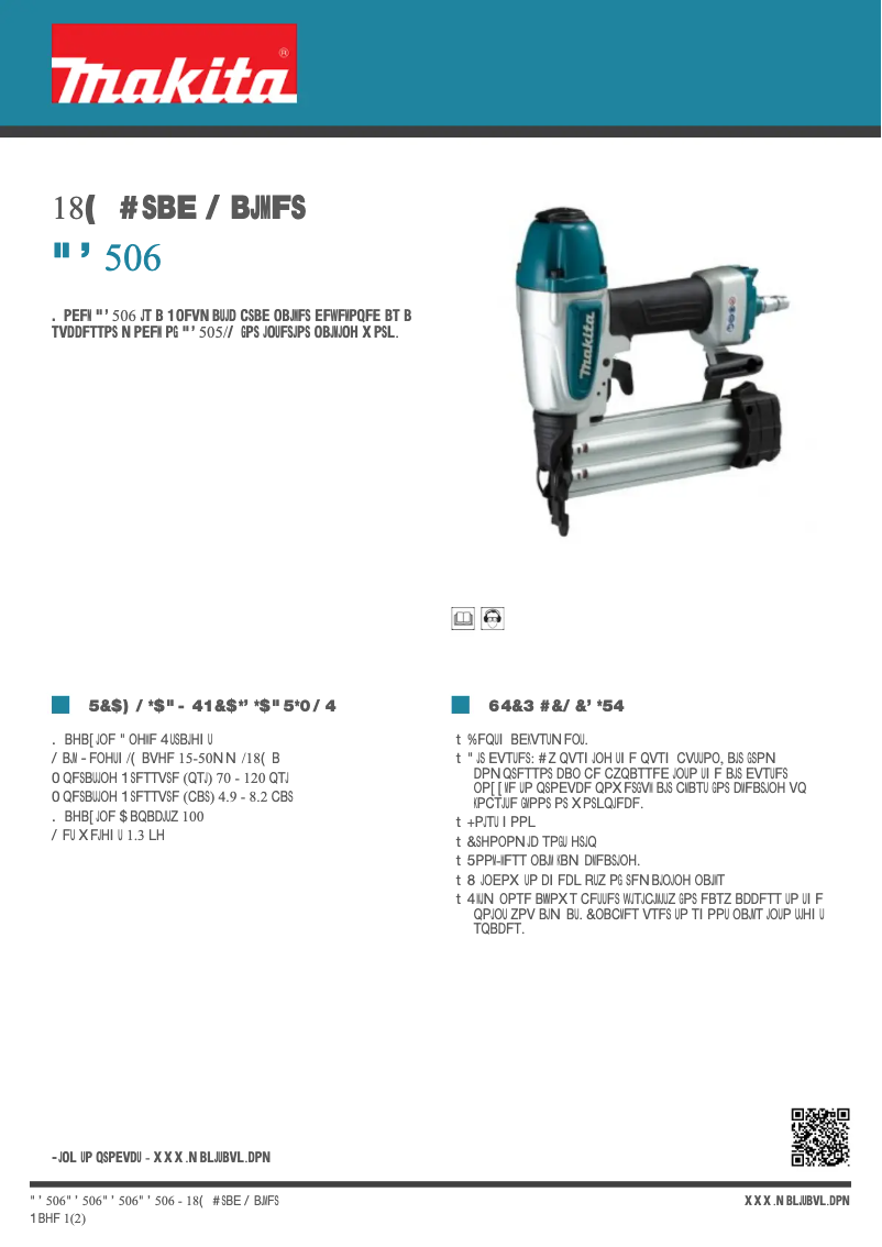 Image de la première page du manuel de l'appareil AF506